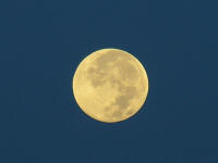 Moon set over St. Sebastian River - Sebastian Florida