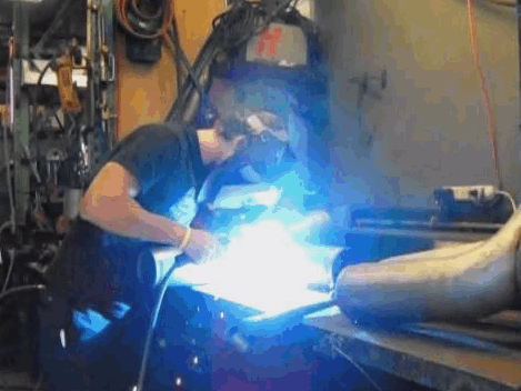 In shop pipe welding of custom exhaust configurations