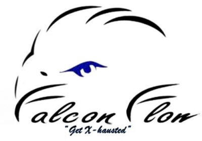 Falcon Flow truck exhaust logo