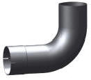 Kenworth exhaust elbow for newer Aerocab models