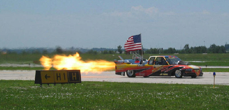 Team Chaos Flash Fire Jet Truck driven by Neal Darnell
