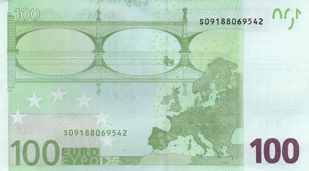 One Hundred Euro - European Union banknote - 100 Euro