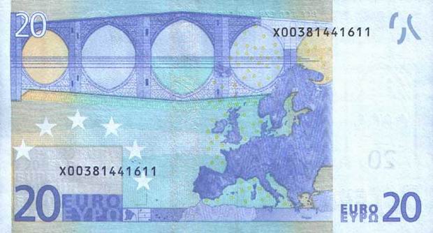 20 Euro - European Union paper money - Twenty Euro bill