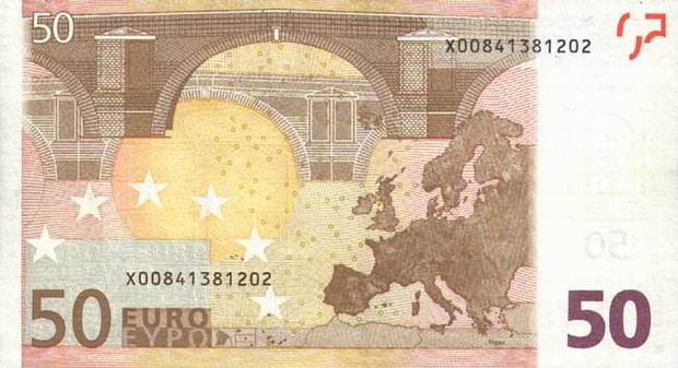 Fifty Euro - European Union banknote - 50 Euro